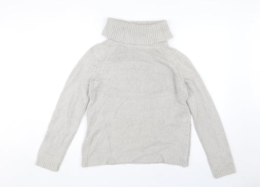 Seasalt Women's Grey Roll Neck Jumper Size 10