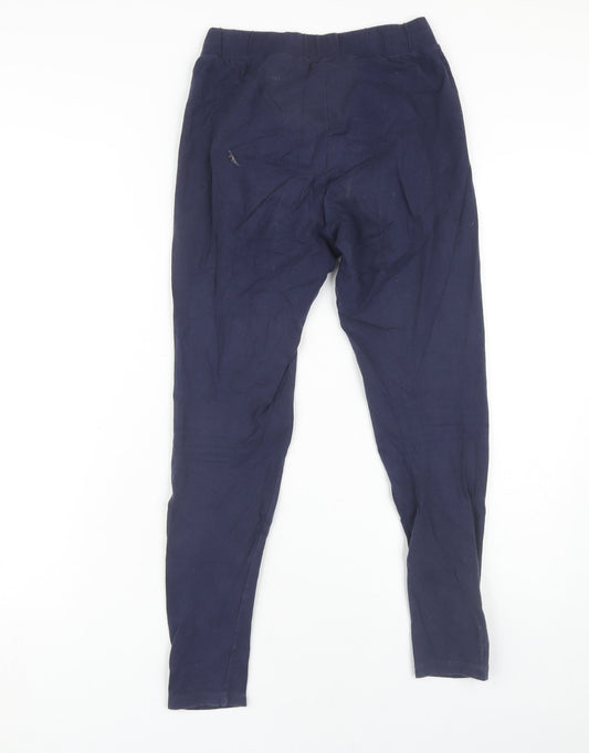 Fila Women's Blue S Leggings with Logo - Activewear