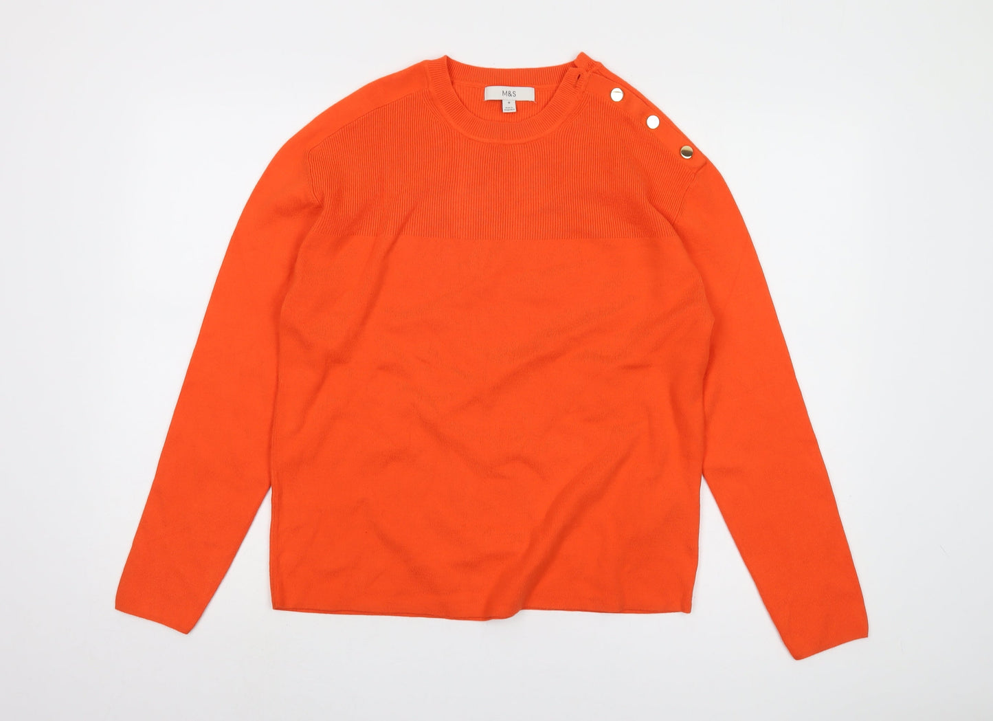 Marks and Spencer Women’s Orange Pullover Jumper M