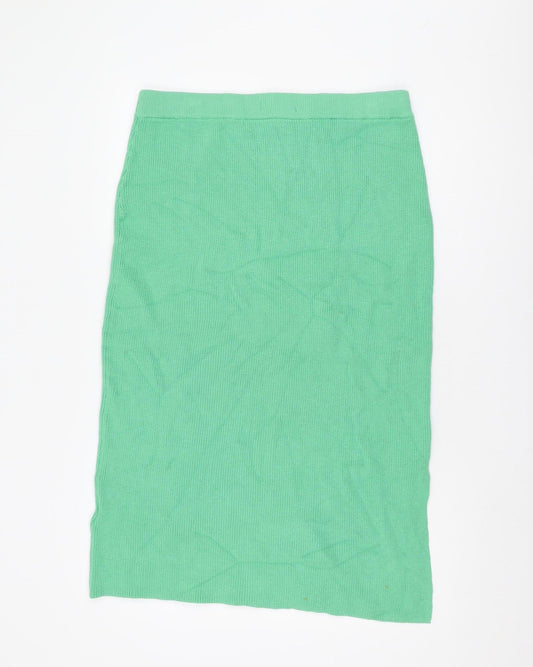 Marks and Spencer Women's Green Knit Skirt L