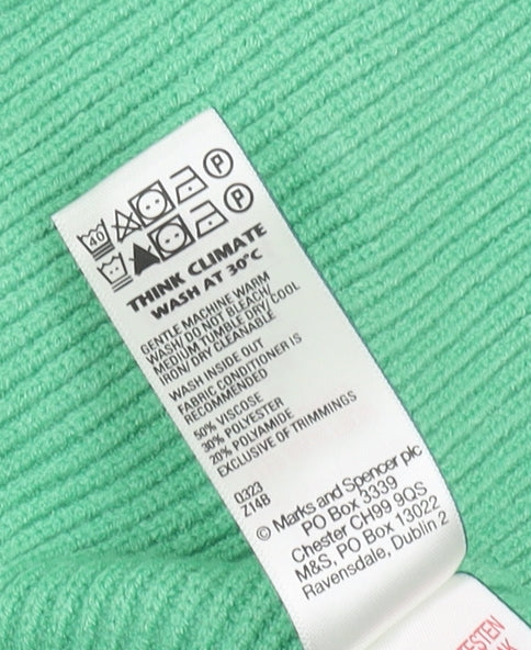 Marks and Spencer Women's Green Knit Skirt L