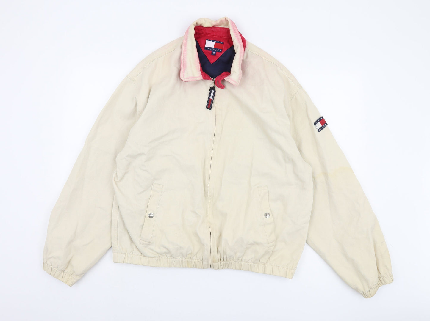 Tommy Hilfiger Men's Beige Medium Bomber Jacket
