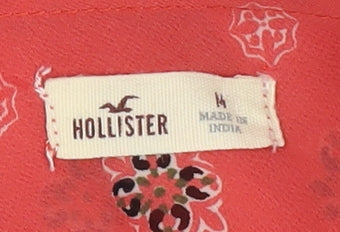 Hollister Women's Red Floral Camisole Tank Top M