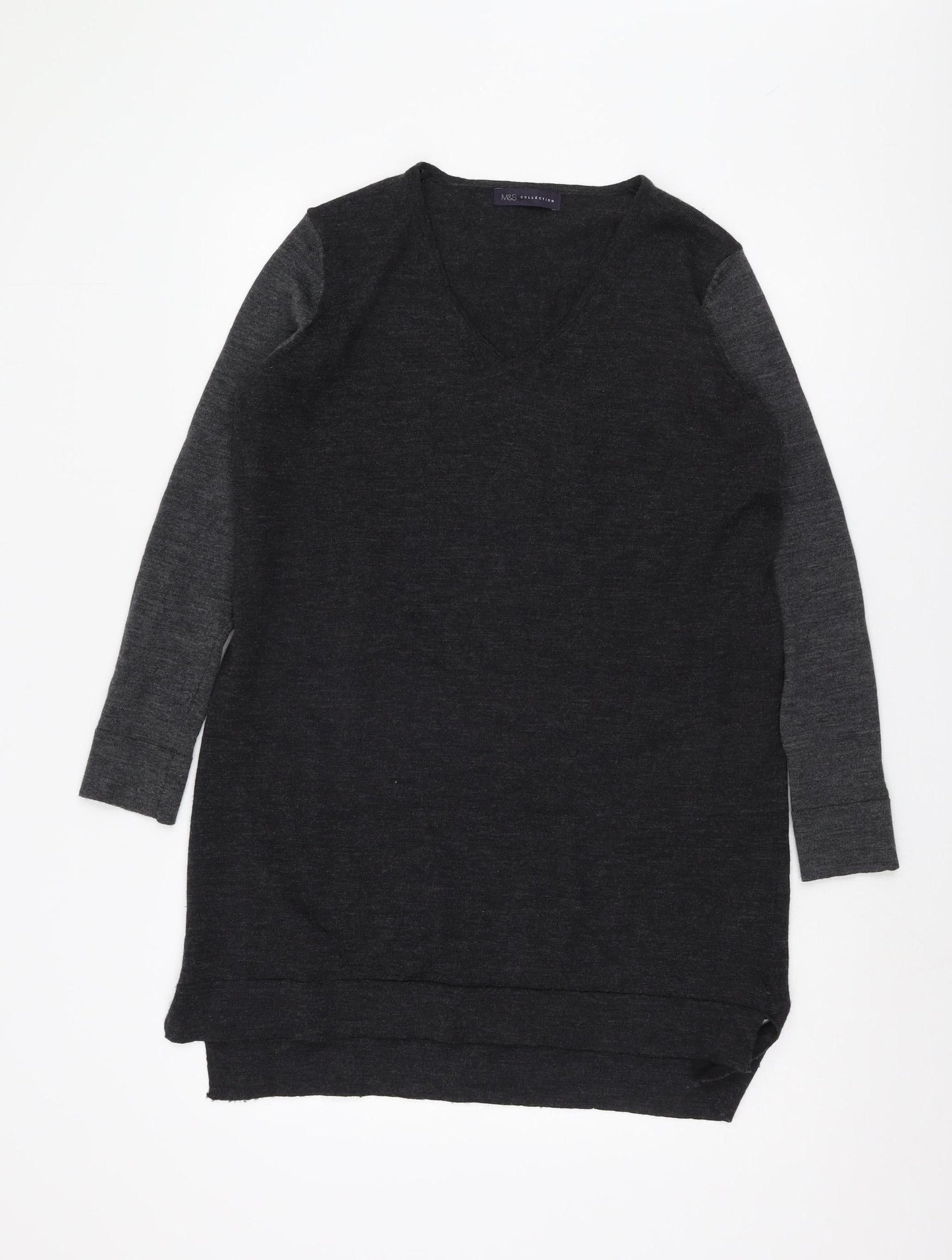 Marks and Spencer Women's Multicoloured Wool Pullover, Size 12
