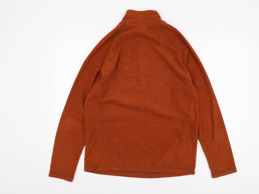 Trespass Men's Orange 1/4 Zip Sweatshirt S