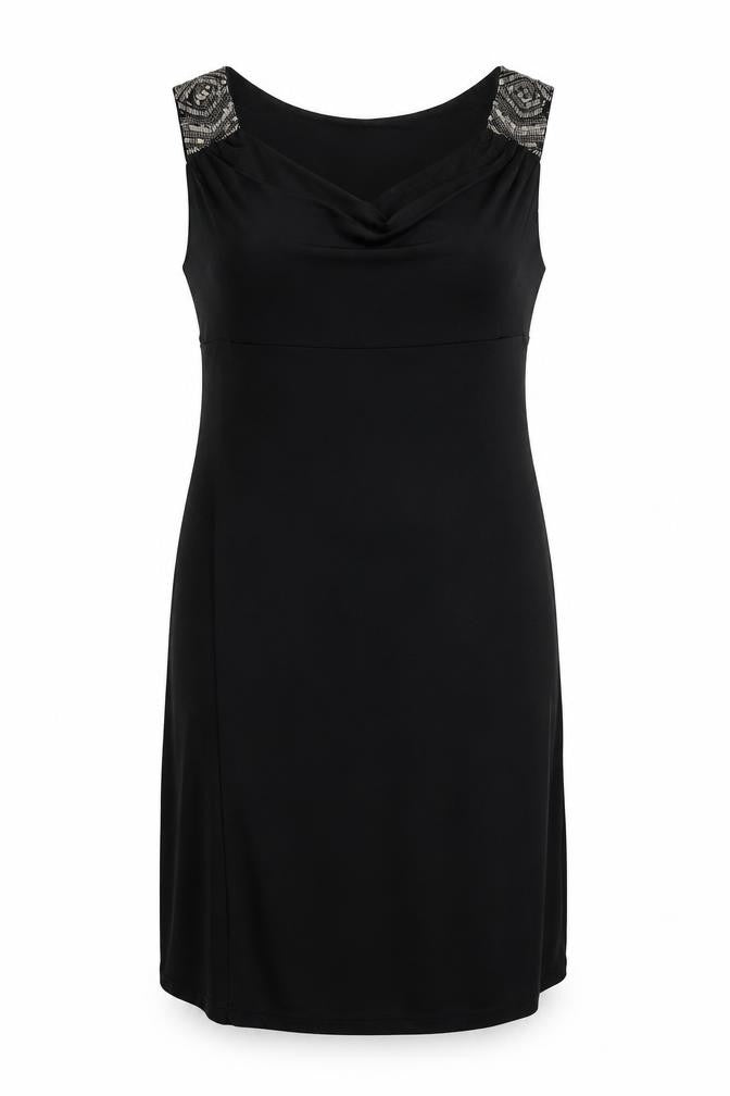 Monsoon Women's Black Sequin Sheath Dress UK 16