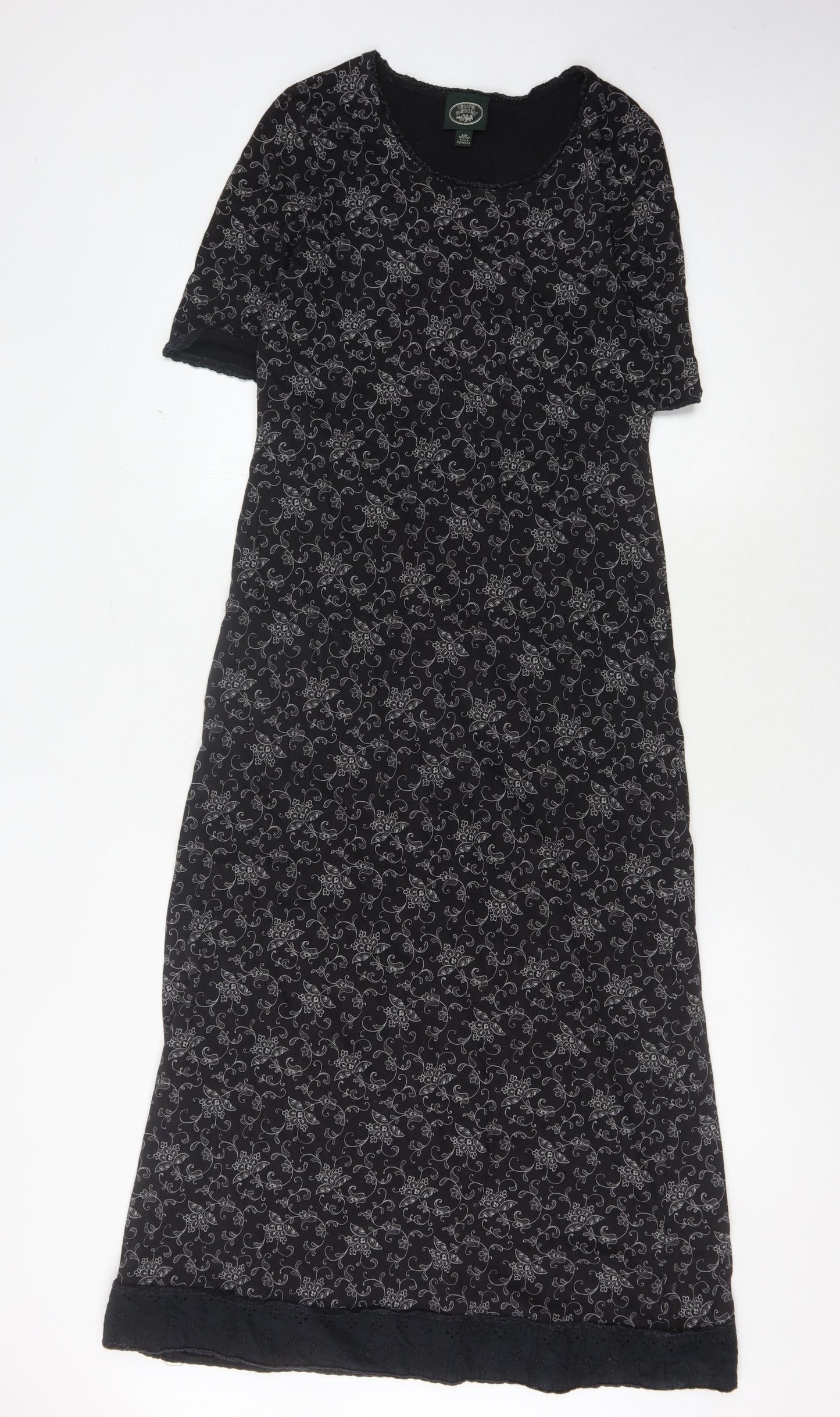 Laura Ashley Women's Black M Cotton Dress
