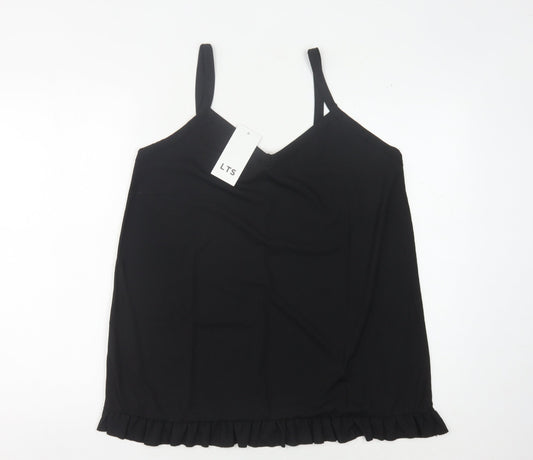 Long Tall Sally Women's Black Camisole Tank Top, Size 10-12