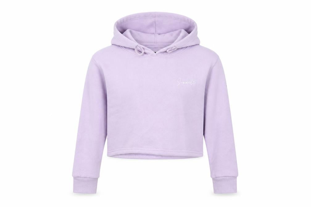 Front view of Sonneti girls’ purple pullover hoodie 10-11 years