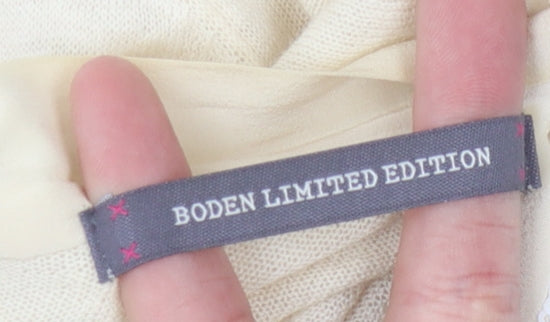 Boden Limited Edition Ivory Sequin Cardigan Size 12