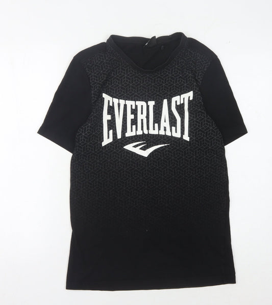 Everlast Men's Black Graphic Print T-Shirt, Size S