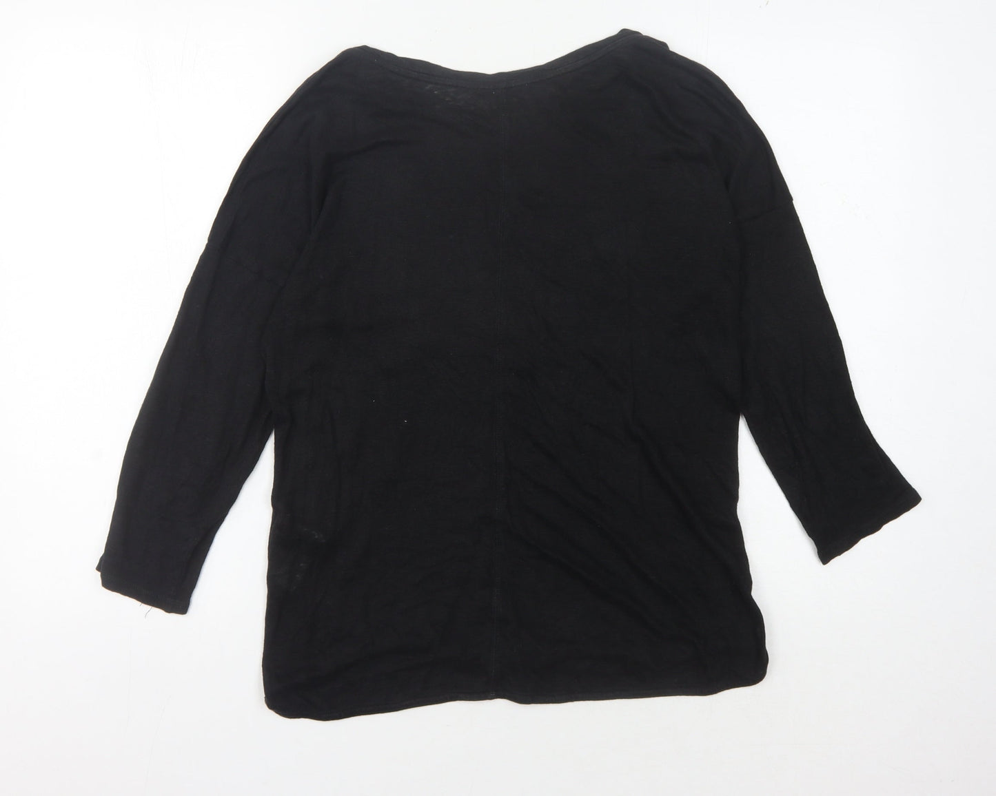 Whistles Black Jersey T-Shirt - Women's Size S