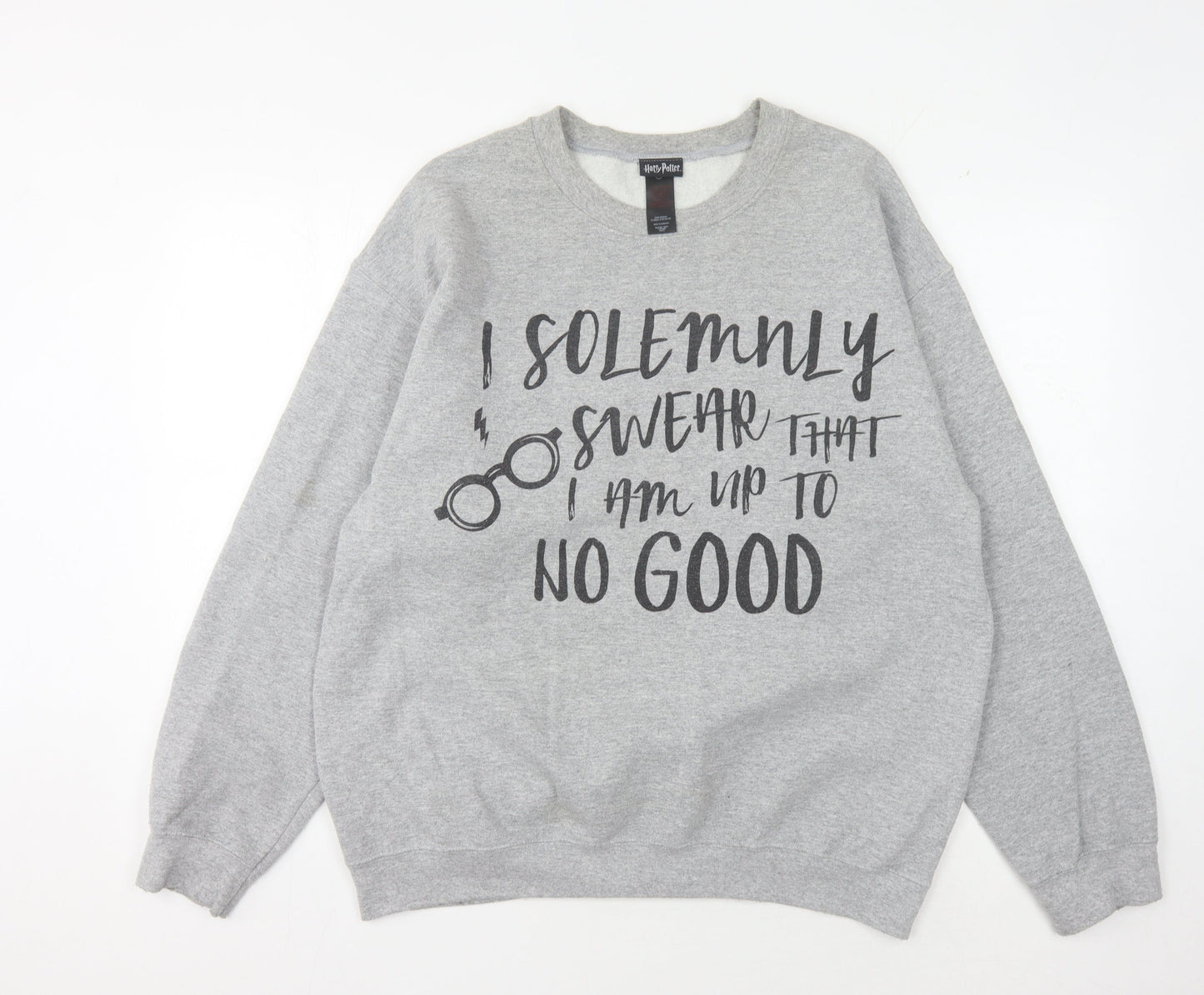 Harry Potter Grey L Pullover Unisex Sweatshirt