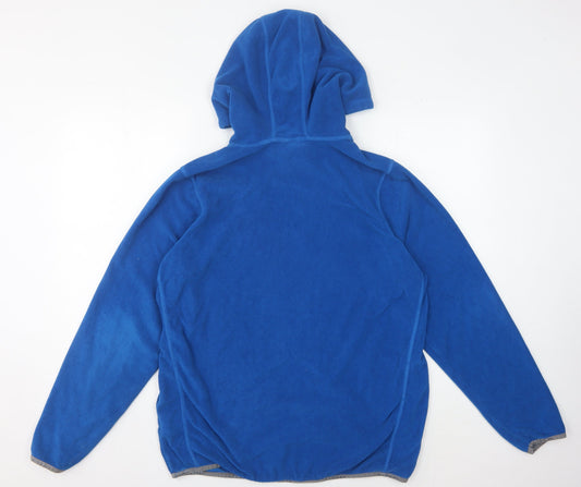 TOG24 Men's Blue Pullover Hoodie, Fleece, Large