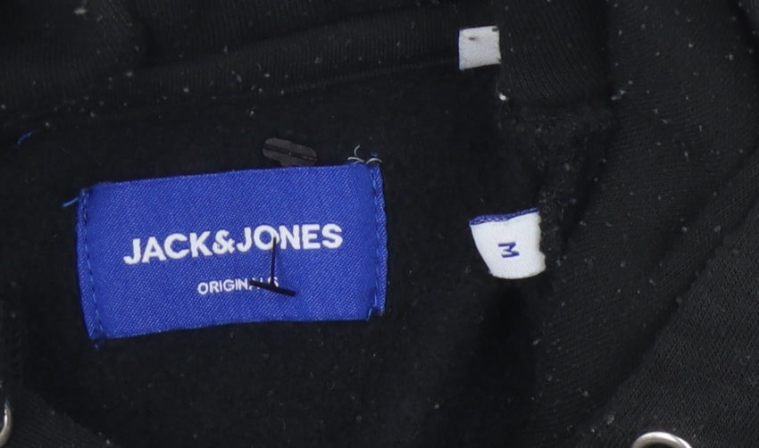 Jack & Jones Men's Black Hoodie M Pullover