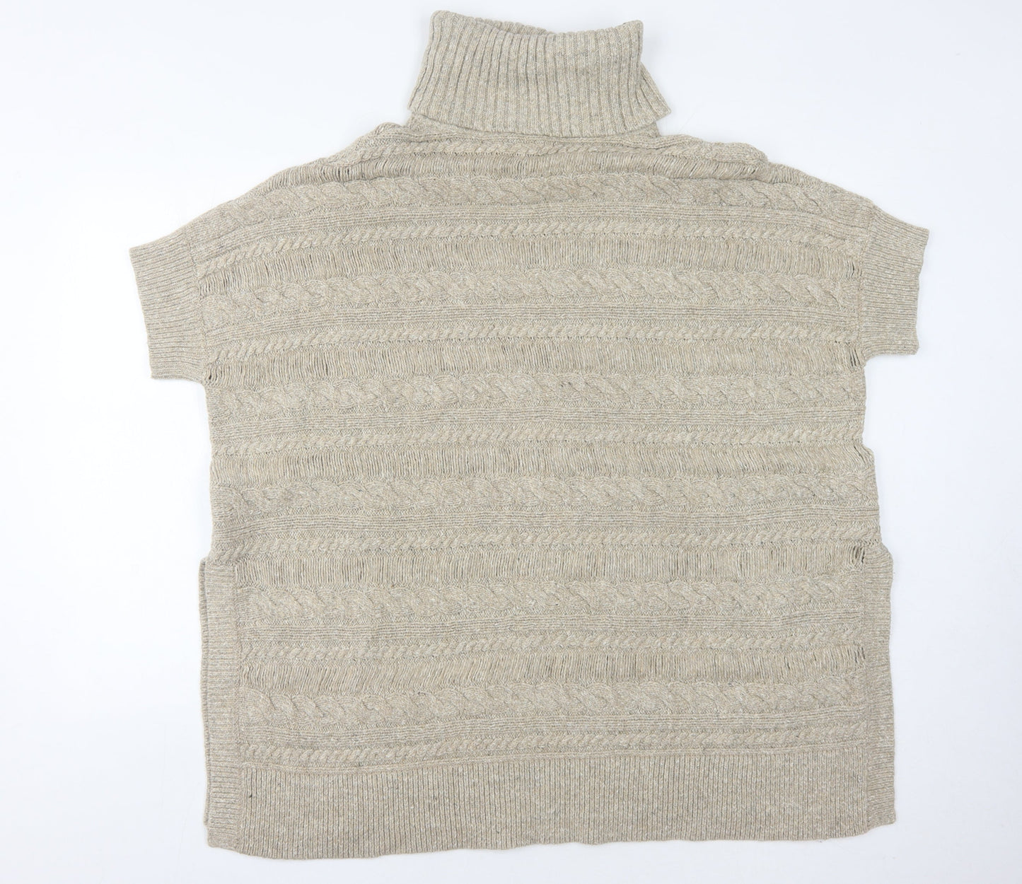 FatFace Women's Beige Roll Neck Pullover Jumper S