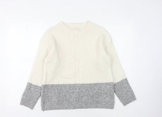 Fat Face Women's Ivory Pullover Jumper Size 10