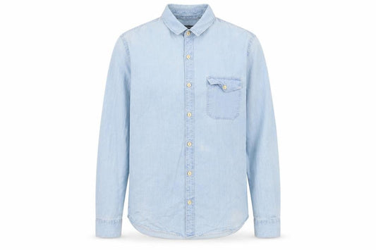 Womens UK Size XS Whistles Blue 100% Cotton Button-Up