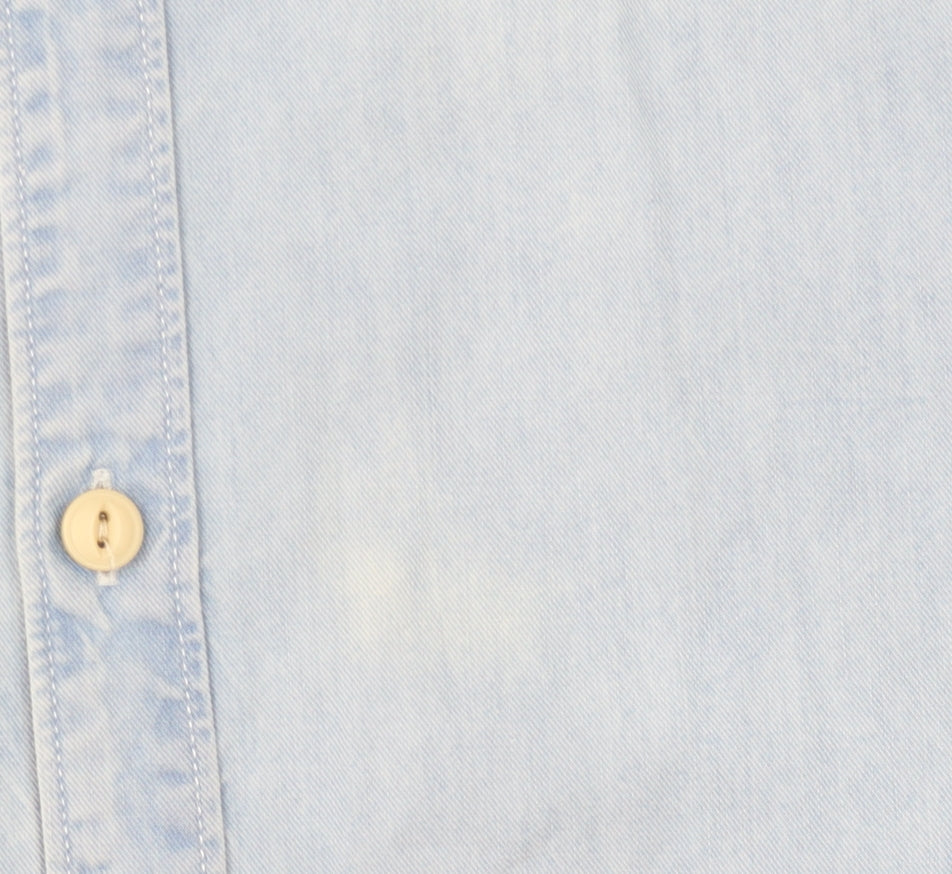 Whistles Women's Blue Button-Up Shirt XS