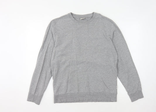Jack & Jones Men's Grey Pullover Sweatshirt Medium