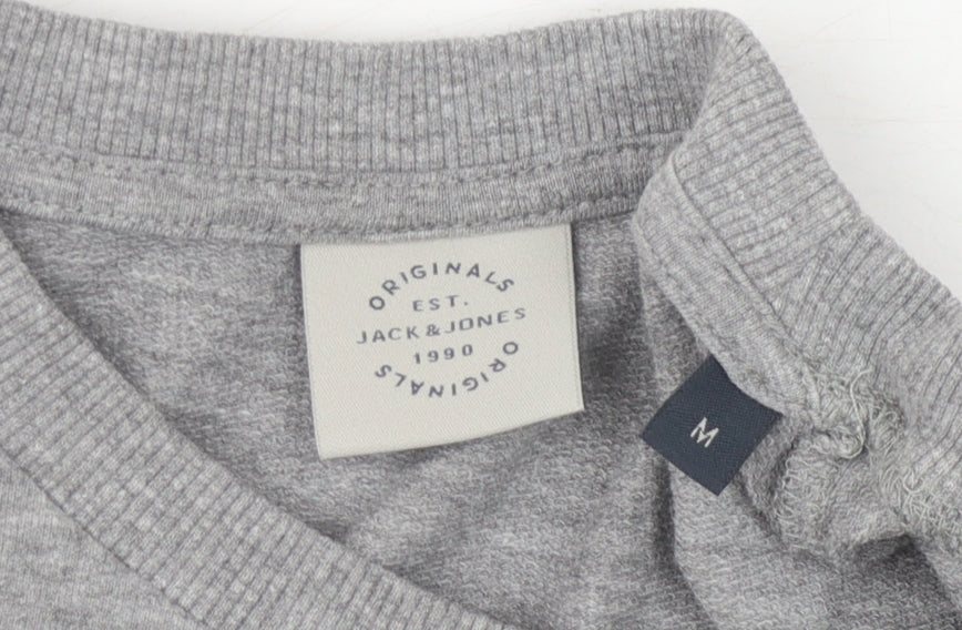 Jack & Jones Men's Grey Pullover Sweatshirt Medium