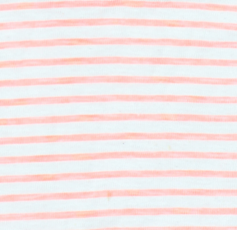 Joules Women's Pink Striped Lightweight Hoodie, Size L