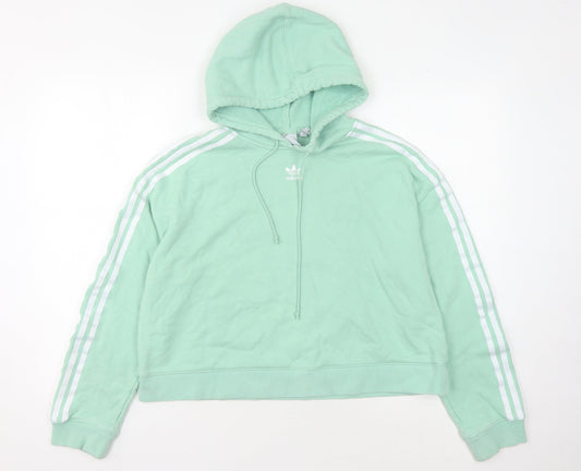 Adidas Women's Green Hoodie Size 18 Pullover