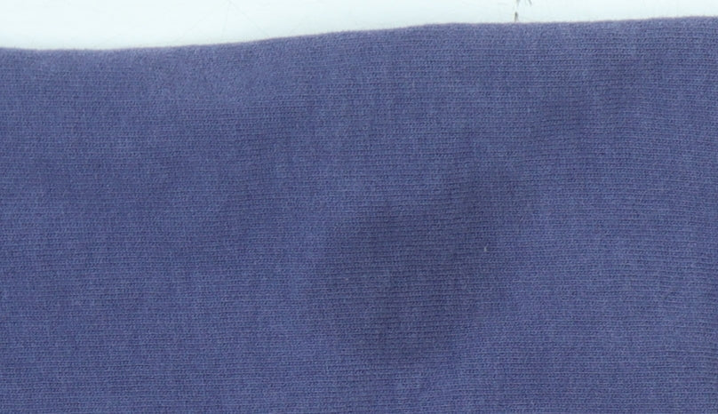 White Stuff Women's Blue Henley Sweatshirt, Size 6