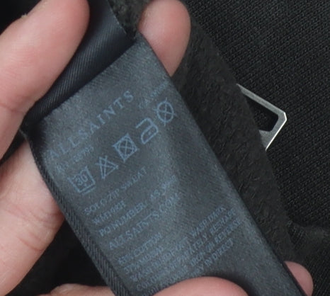 AllSaints Unisex Black Pullover Sweatshirt - Size S