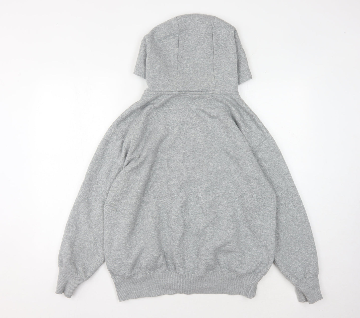 Nike Men's Grey Full Zip Hoodie, Size S, Logo