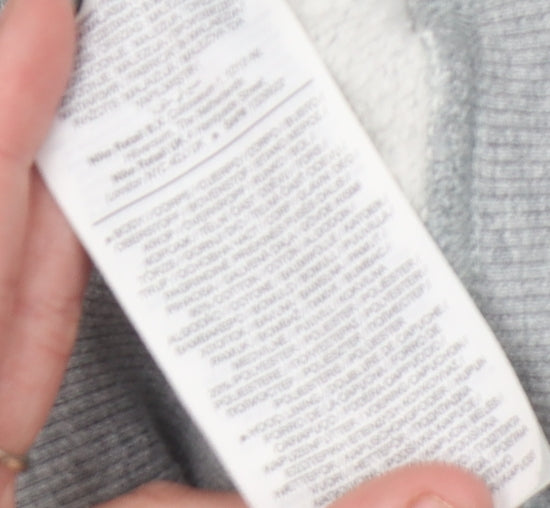 Nike Men's Grey Full Zip Hoodie, Size S, Logo