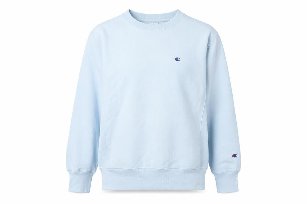 Unisex Adults UK 6 Regular Champion Blue Pullover Sweatshirt