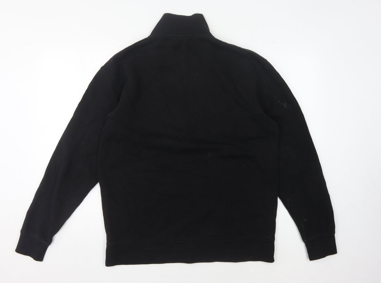 Jack & Jones Men's Black 1/4 Zip Sweatshirt L