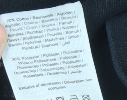 Jack & Jones Men's Black 1/4 Zip Sweatshirt L