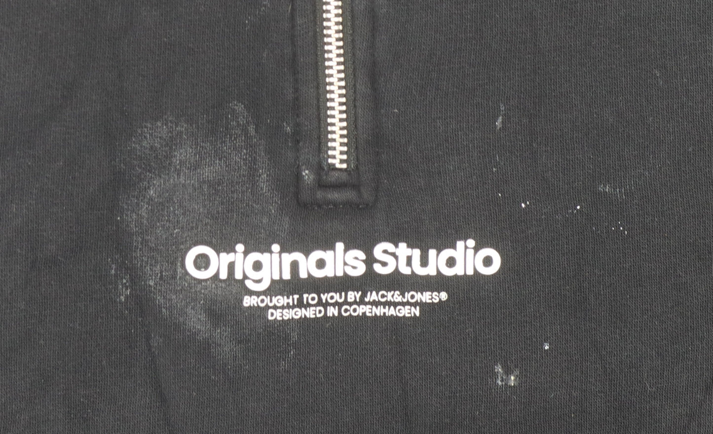 Jack & Jones Men's Black 1/4 Zip Sweatshirt L