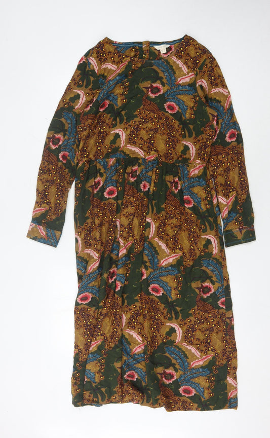 White Stuff Women's Floral Long Sleeve Dress UK 10