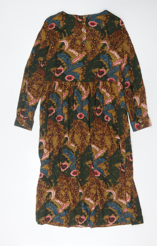 White Stuff Women's Floral Long Sleeve Dress UK 10