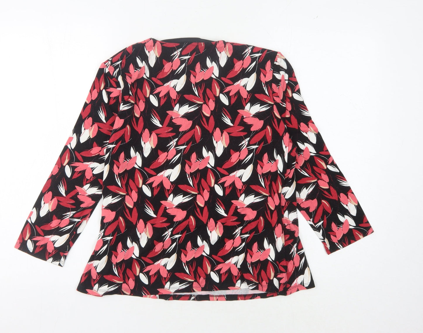 Eastex Women’s Floral Tunic Top, 3/4 Sleeve, Size 14