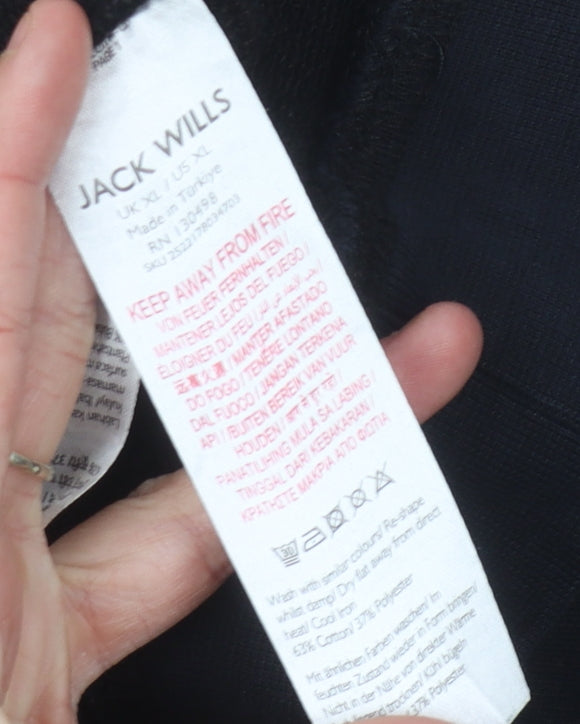 Jack Wills Men's Black XL Pullover Sweatshirt