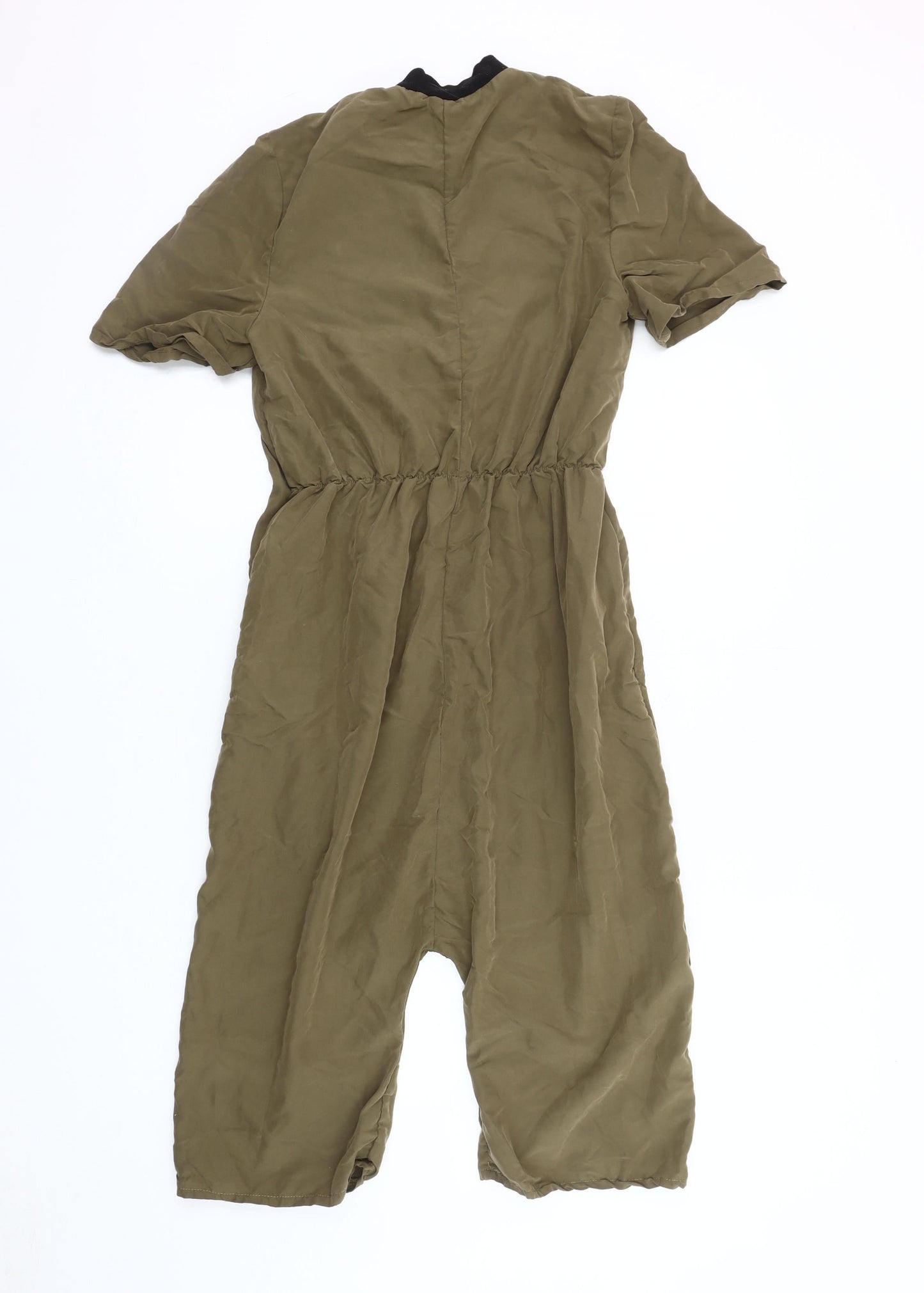 ASOS Women's Brown Short Sleeve Jumpsuit, Size 4