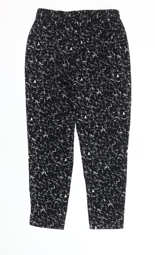 H&M Women's Black Jogger Trousers Size 8