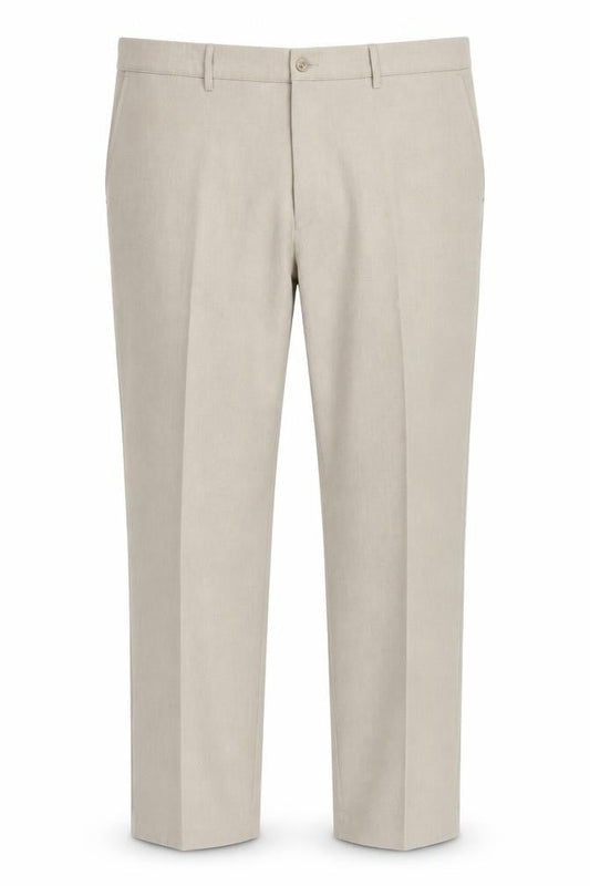 Farah Men's Beige Classic Trousers, Size 42