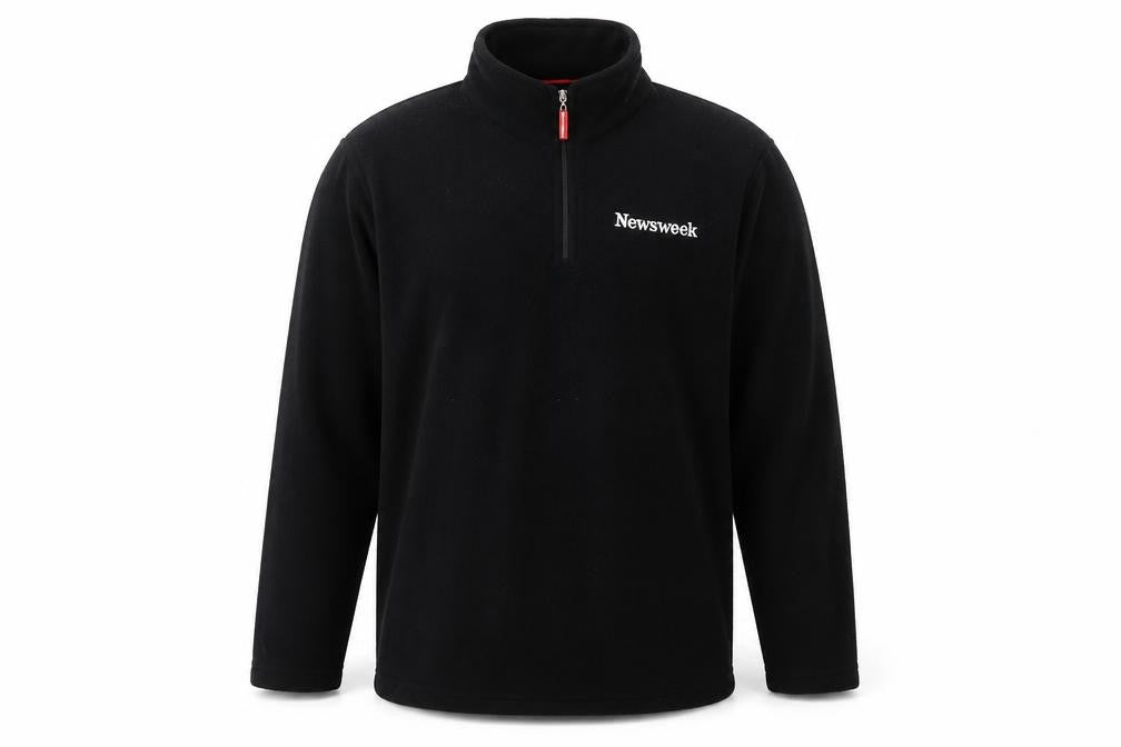 Newsweek Men's XL Black Fleece Pullover Sweatshirt