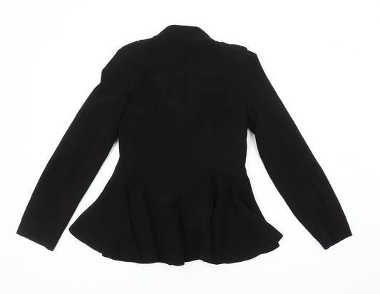 Anny Baby Black Women's Blazer M, Slim Fit, Button Accent