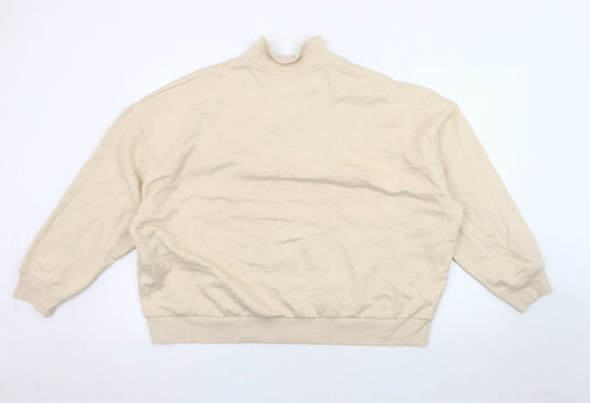 Marks and Spencer Women's Beige XL Henley Sweatshirt