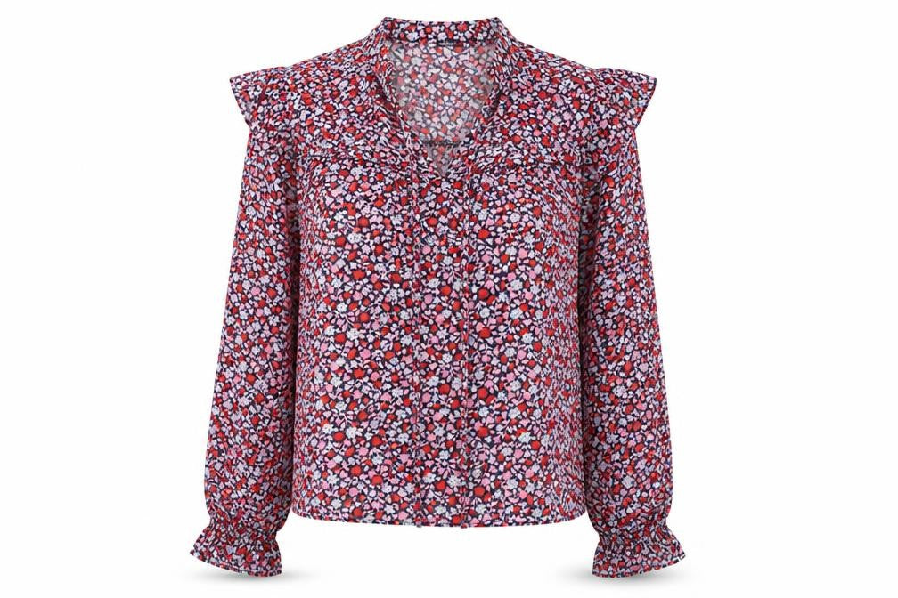 Marks and Spencer Women's Floral Blouse Size 12 Multicoloured