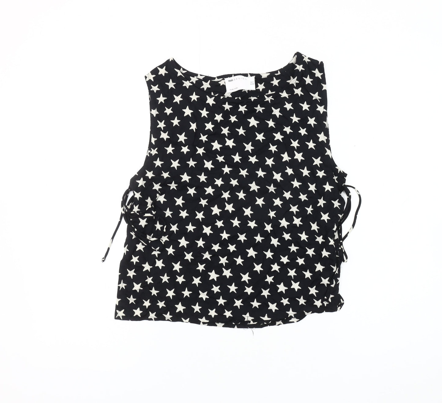 ASOS DESIGN Women's Black Star Pattern Tank Blouse Size 4