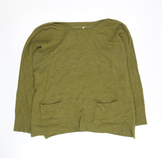 White Stuff Women's Green Pullover Jumper, Size 10