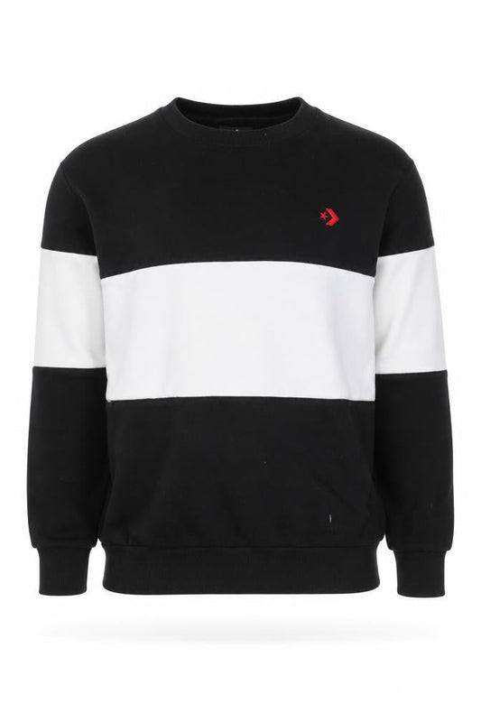 Mens UK S Regular Converse Black Pullover Sweatshirt