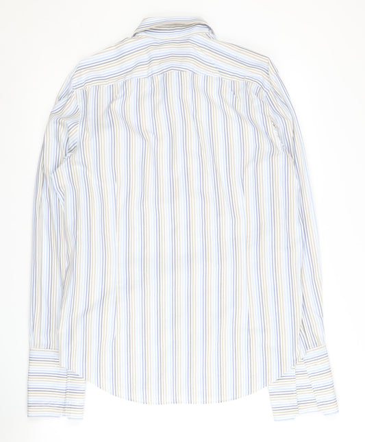 Jeff Banks Men's Multicoloured Striped Dress Shirt